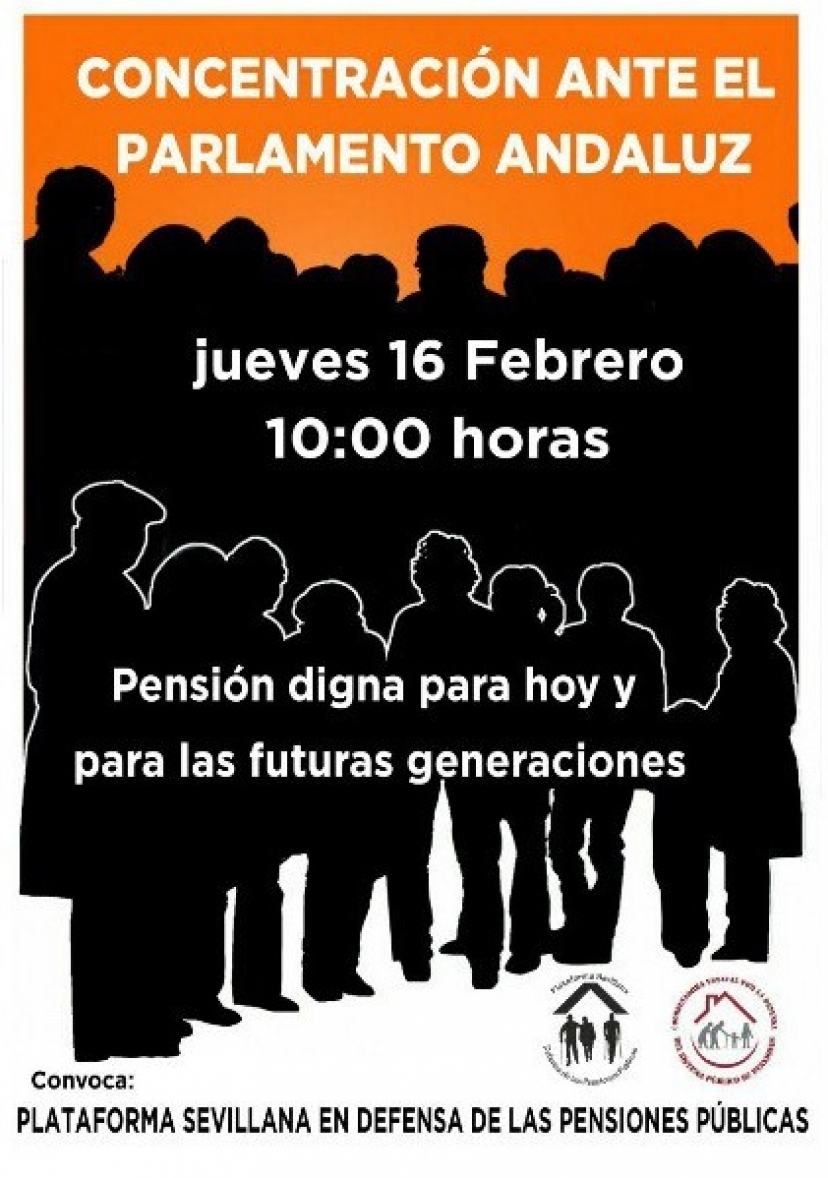 En Defensa de las Pensiones Públicas: Concentración ante el Parlamento de Andalucía