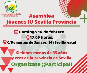 Izquierda Unida convoca a sus jóvenes a organizarse en la provincia de Sevilla