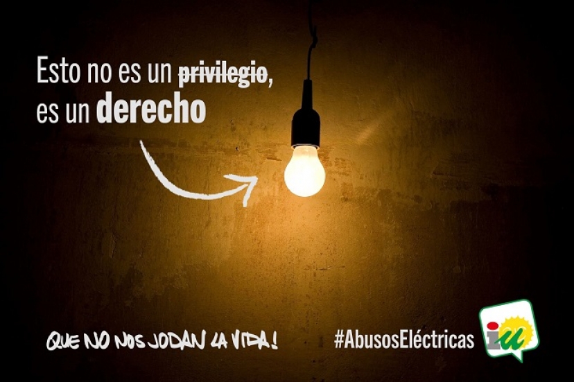 IU solicita a Fiscalía una investigación a las compañías eléctricas por prácticas fraudulentas