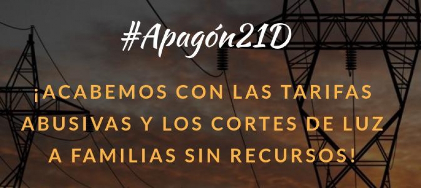 Nos sumamos a la iniciativa nomascortesdeluz.org para frenar los cortes de electricidad a familias sin recursos y exigir medidas contra los abusos tarifarios