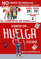 IU Sevilla hace un llamamiento para no acudir a comprar los  primeros días de rebajas y así apoyar la Huelga de los trabajadores del sector del comercio
