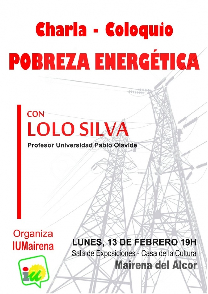 Mairena del Alcor: Charla-Coloquio sobre pobreza energética