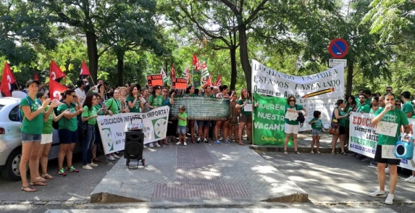 La comunidad educativa vuelve a movilizarse en Sevilla contra los recortes de la Junta
