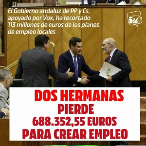 IU denuncia el recorte de casi 700.000€ para Dos Hermanas en el Plan Aire
