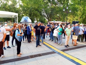 Concentración en San Telmo contra el desmantelamiento del Centro de Infecciones de Transmisión Sexual 