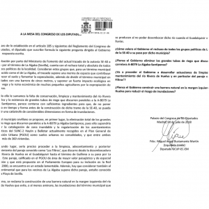 Izquierda Unida muestra su rechazo al trazado de la SE40 a su paso por La Algaba