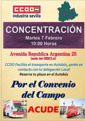 Apoyamos la movilización de los trabajadores y trabajadoras del campo en Sevilla 
