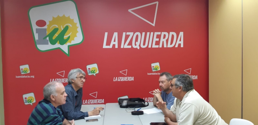 Reunión IU Sevilla con Iniciativa del Pueblo Andaluz para avanzar en una confluencia política y social.
